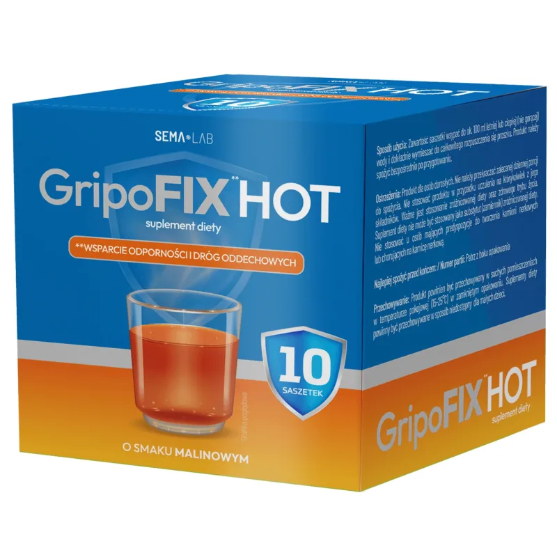 SEMA Lab GripoFix Hot, 10 pliculețe — preț și oferte