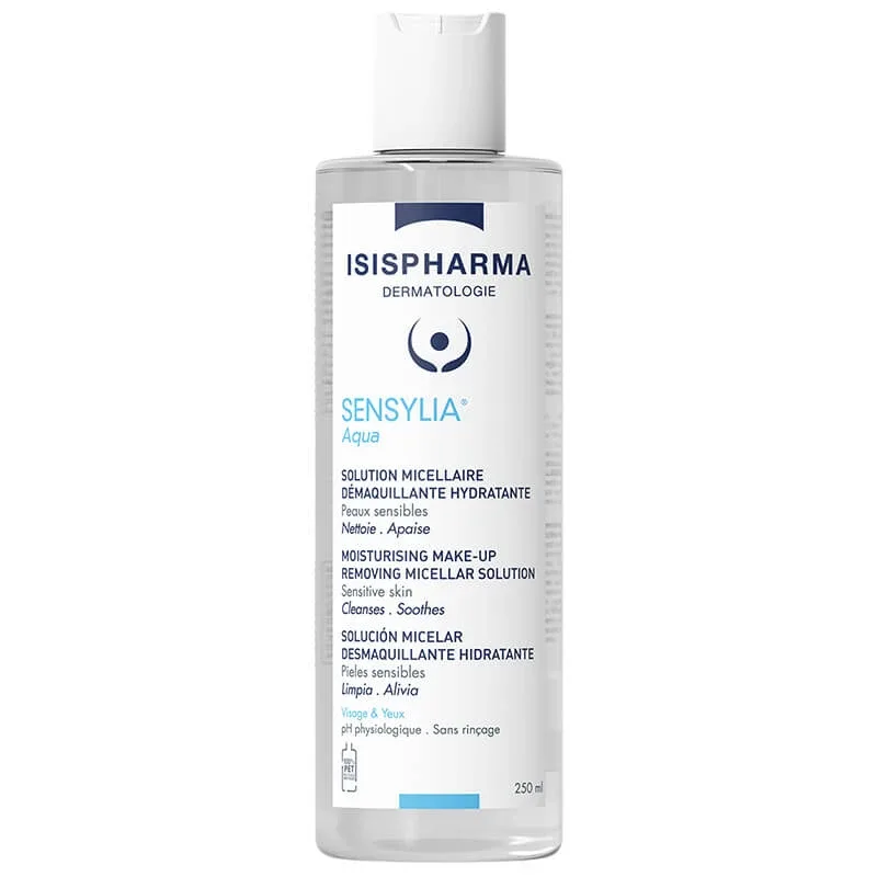 Isispharma Sensylia Aqua, demachiant micelar hidratant, piele sensibilă și deshidratată, 250 ml — preț și oferte