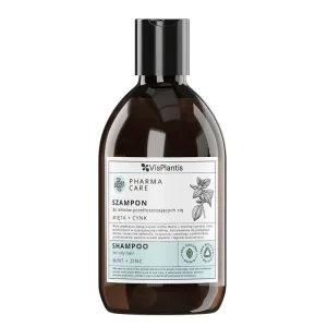 Vis Plantis Pharma Care, șampon pentru păr gras, mentă + zinc, 500 ml