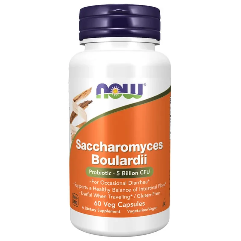 Now Foods Saccharomyces Boulardii, 60 capsule — preț și oferte