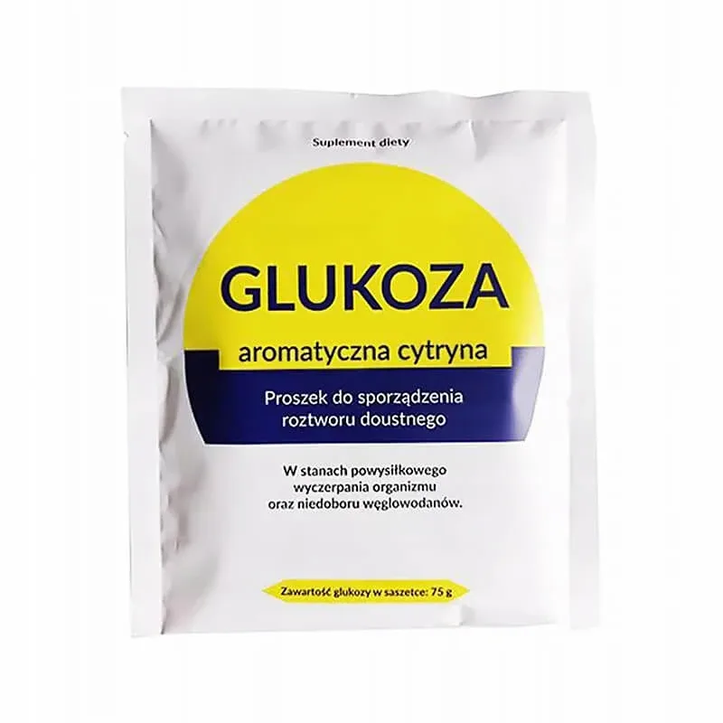 Organic Pharma Glucoză, cu aromă de lămâie, pulbere pentru soluție orală, 75 g — preț și oferte