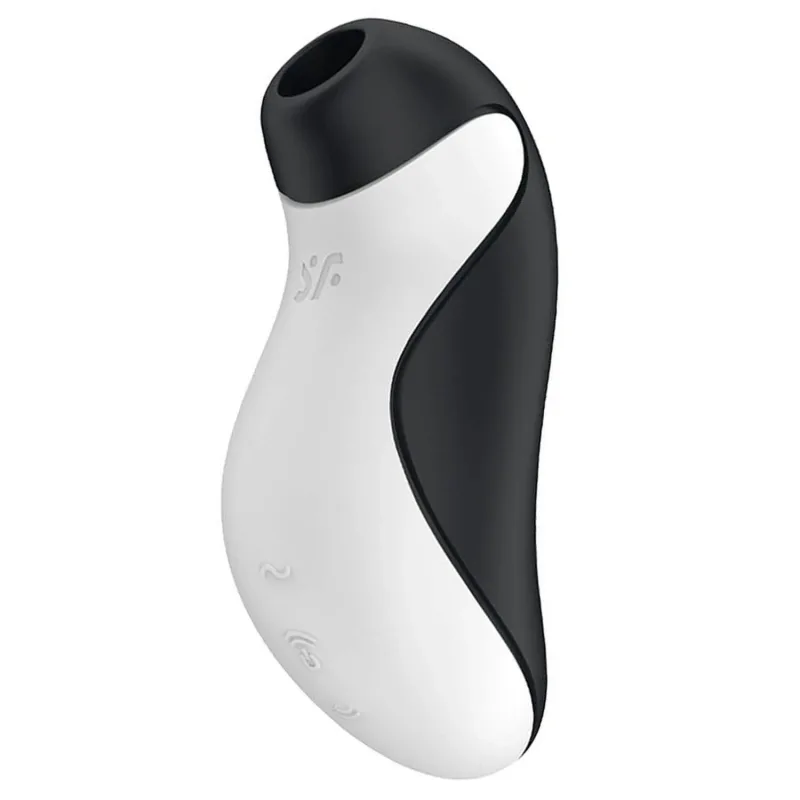 Satisfyer Orca, masaj clitoridian fără contact, aer, orcă alb-negru — preț și oferte