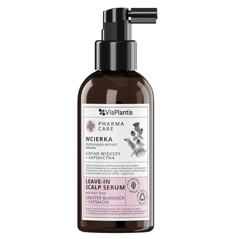 Vis Plantis Pharma Care, frecare pentru căderea părului, brusture + capsaicină, 150 ml — preț și oferte