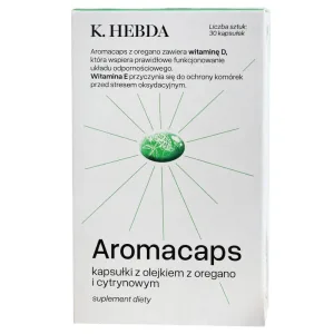 Hebda Aromacaps cu oregano și ulei de lămâie, 30 capsule