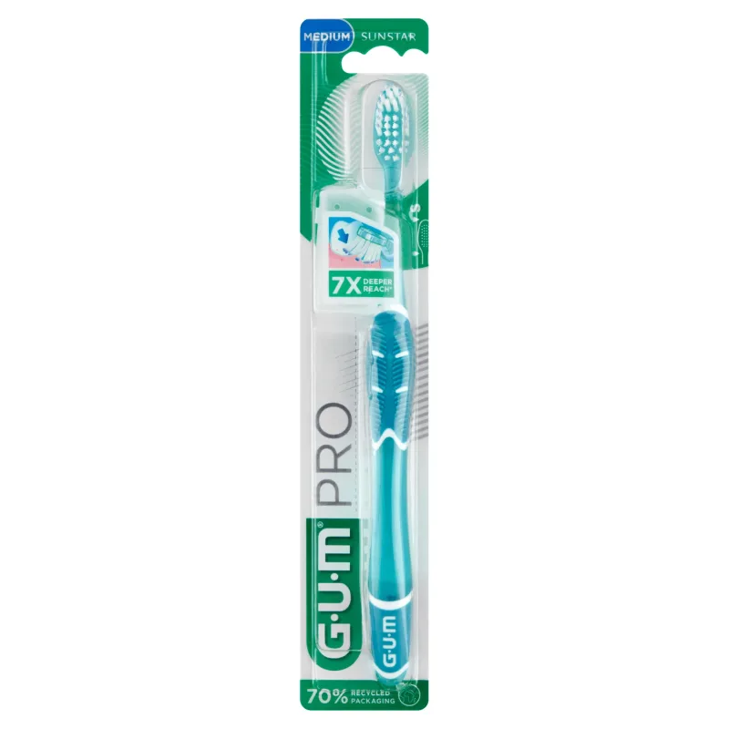 Sunstar Gum PRO, periuță de dinți, medie, 1 buc + Sunstar Gum Soft-Picks Pro, curățători interdentare, 2 bucăți gratuite — preț și oferte