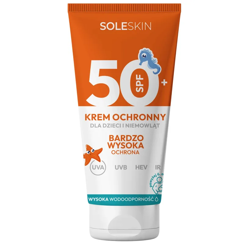 Soleskin Kids, cremă protectoare pentru bebeluși și copii, SPF 50+, de la 6 luni, 100 ml — preț și oferte