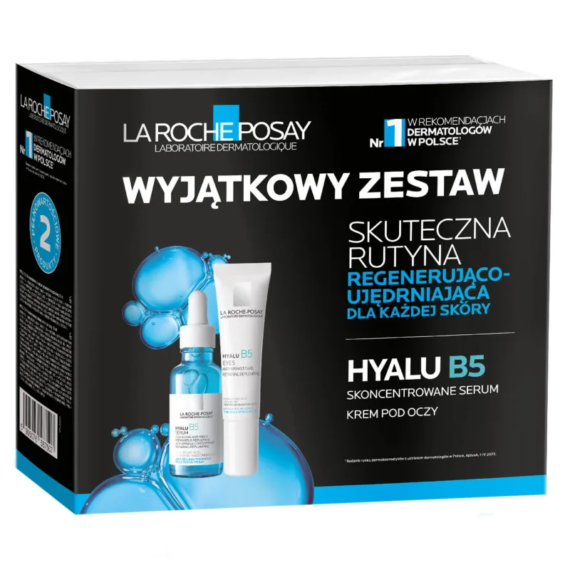 Kit La Roche-Posay Hyalu B5, ser antirid, 30 ml + cremă de ochi antirid, 15 ml — preț și oferte