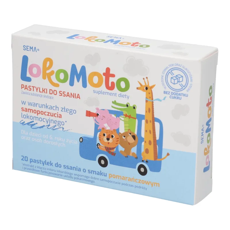 SEMA Lab, LokoMoto, aromă de portocale, 20 pastile — preț și oferte