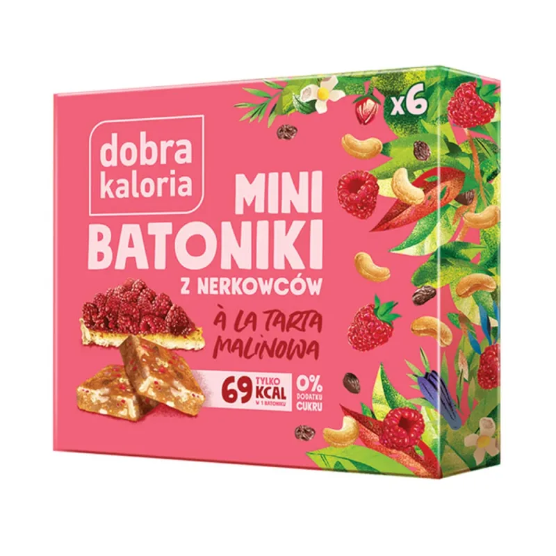 Good Kaloria Mini batoane cu caju a'la raspberry tart, fără zahăr adăugat, 6 bucăți — preț și oferte