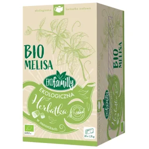 EkoFamily Bio Melissa, ceai organic din plante, 1,75 g x 20 pliculețe