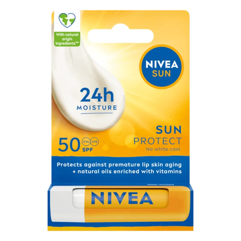 Nivea Sun Protect, ruj hrănitor, SPF 50, 4.8 g — preț și oferte