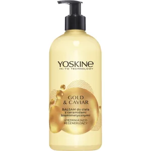 Yoskine Body Gold & Caviar, loțiune de corp cu ceramide biomimetice, 400 ml