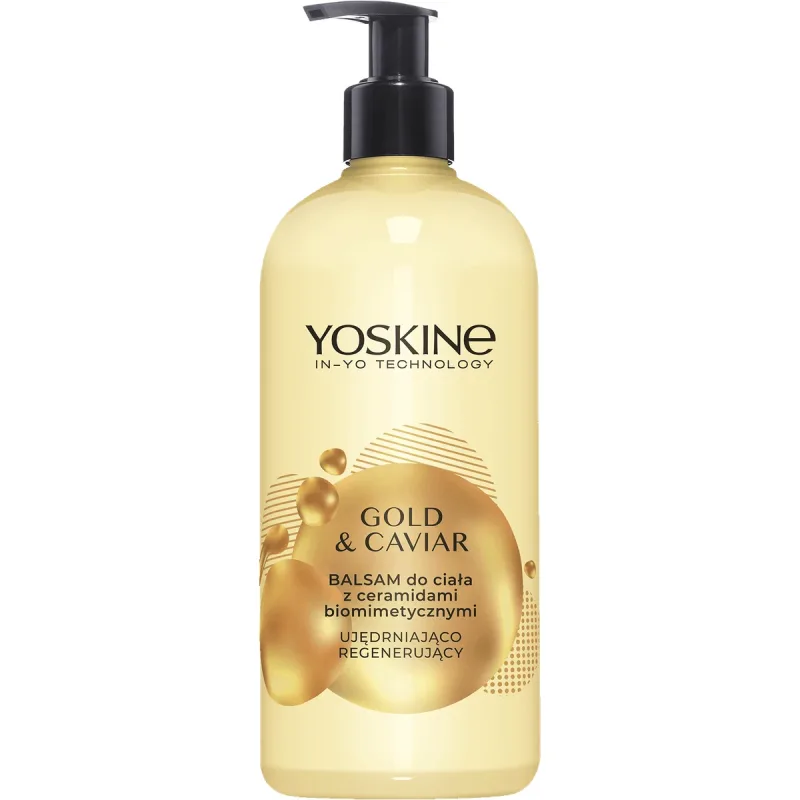 Yoskine Body Gold & Caviar, loțiune de corp cu ceramide biomimetice, 400 ml — preț și oferte