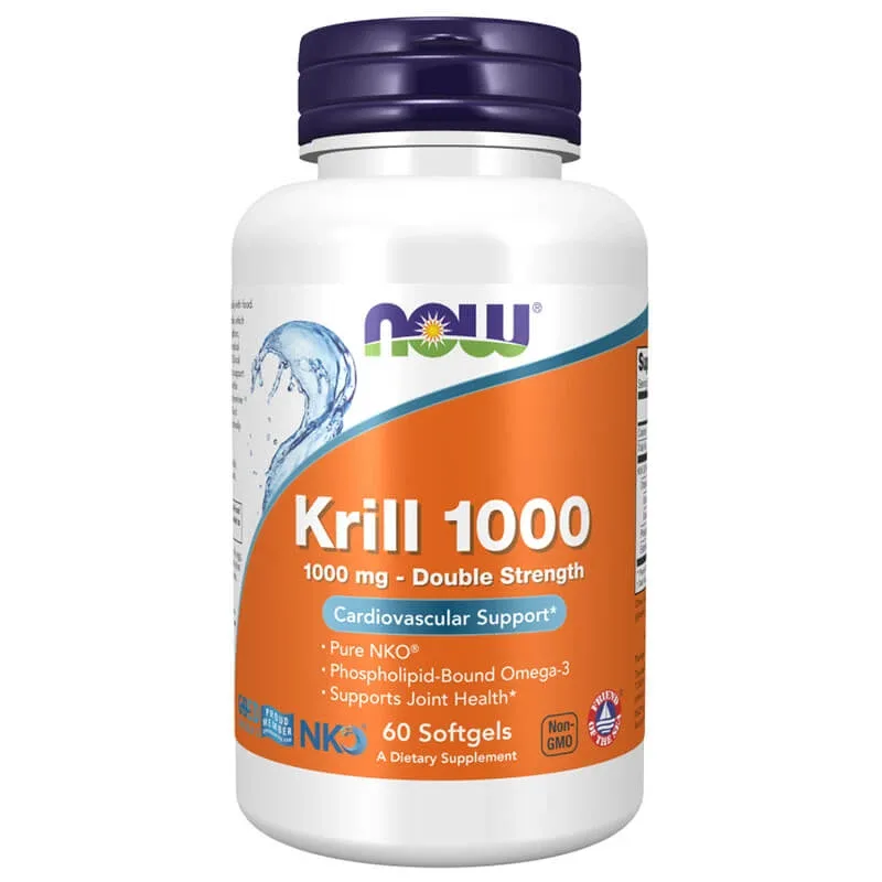 Now Foods Krill Oil, ulei de krill 1000 mg, 60 capsule — preț și oferte