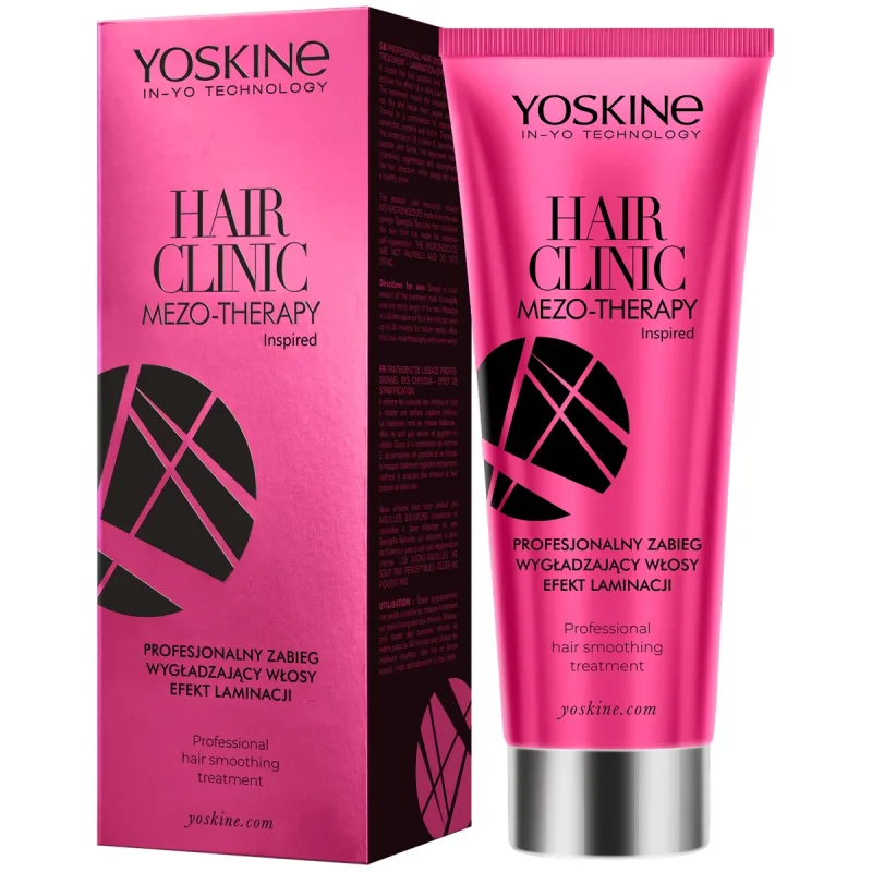 Yoskine Hair Clinic Meso-Therapy, tratament profesional de netezire a părului, efect de laminare, 200 ml — preț și oferte