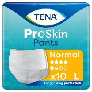 Tena Pants ProSkin, chiloți absorbanți, mărimea L, 100-135 cm, Normal, 10 bucăți