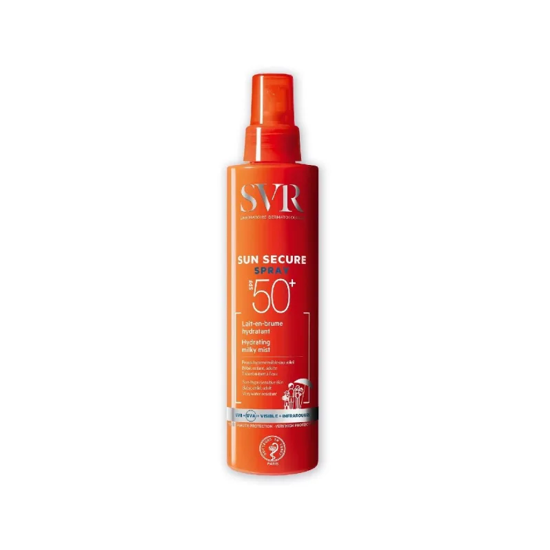 Lapte-spray hidratant SPF 50+ Sun Secure, 200 ml, SVR — preț și oferte