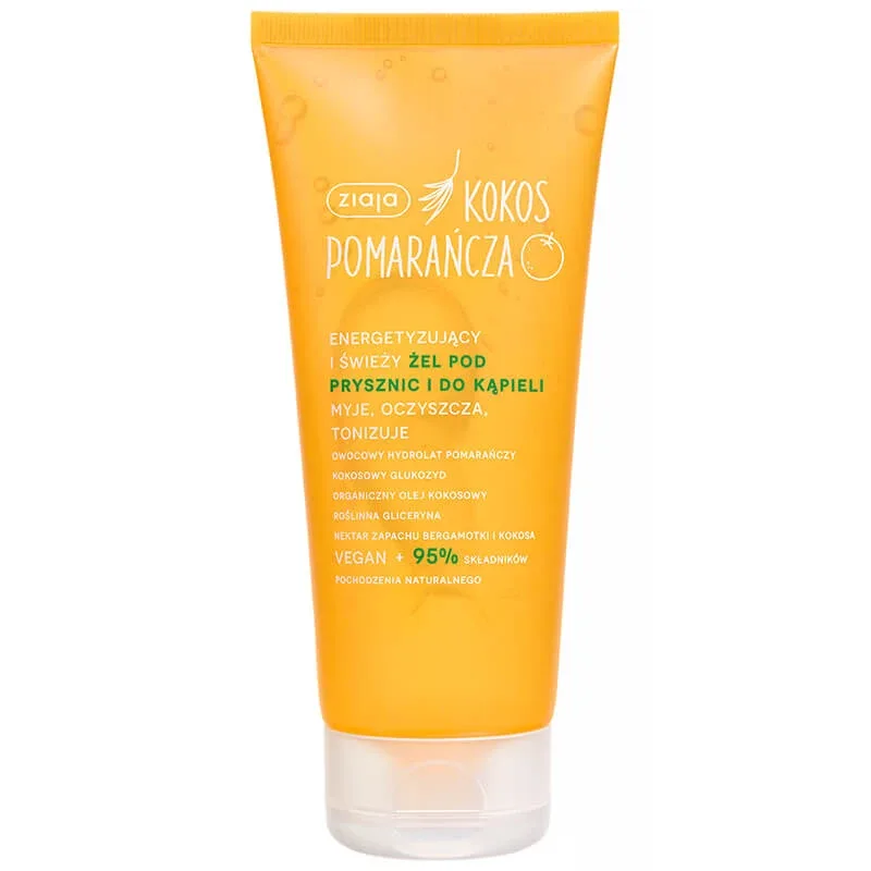 Ziaja Coconut Orange, gel de duș și baie energizant și proaspăt, 200 ml — preț și oferte