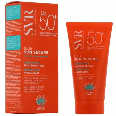 Crema spuma protectie solara fara parfum Sun Secure Blur, SPF 50+, 50 ml, SVR — preț și oferte