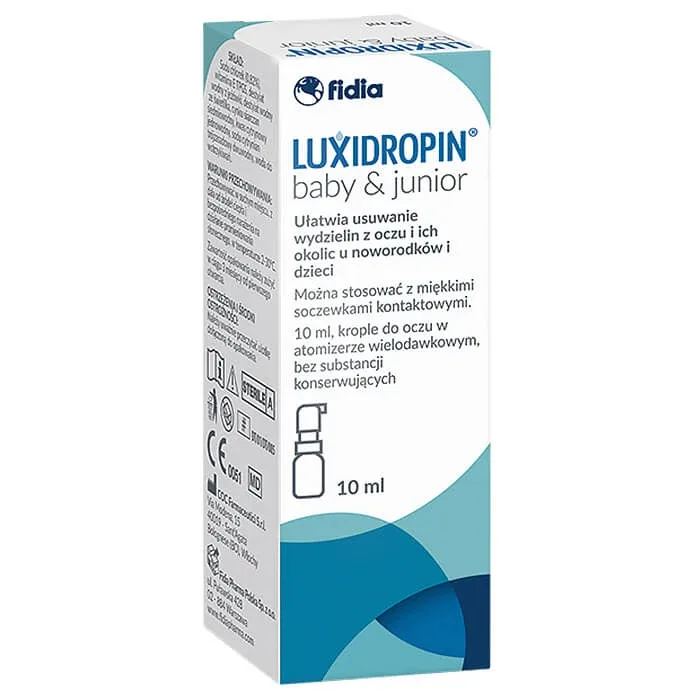 Luxidropin Baby & Junior, picături pentru ochi pentru copii, 10 ml — preț și oferte