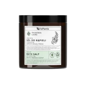 Vis Plantis Pharma Care, sare de baie naturală cu argilă albă, frezie albă, 800 g
