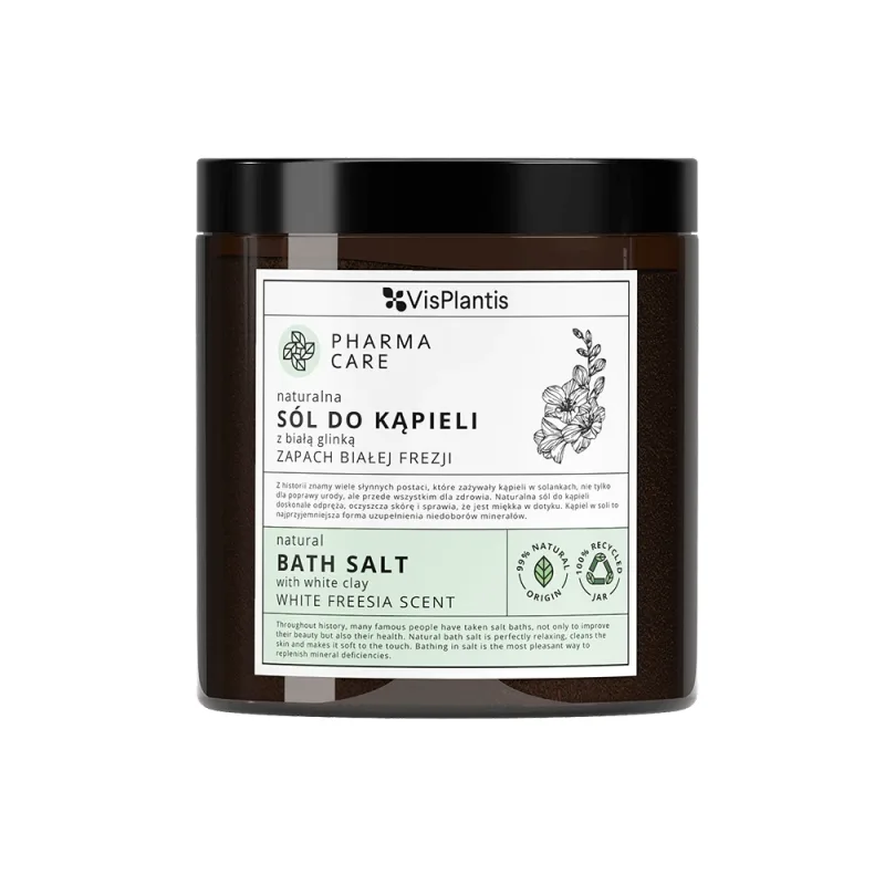 Vis Plantis Pharma Care, sare de baie naturală cu argilă albă, frezie albă, 800 g — preț și oferte