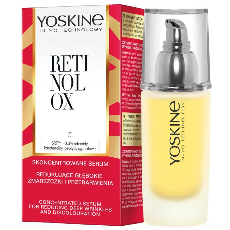 Yoskine Retinolox, ser concentrat pentru reducerea ridurilor adânci și a decolorării, pentru noapte, 50 ml. — preț și oferte