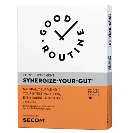 Synergize Your Gut Good Routine, 10 capsule vegetale, Secom — preț și oferte