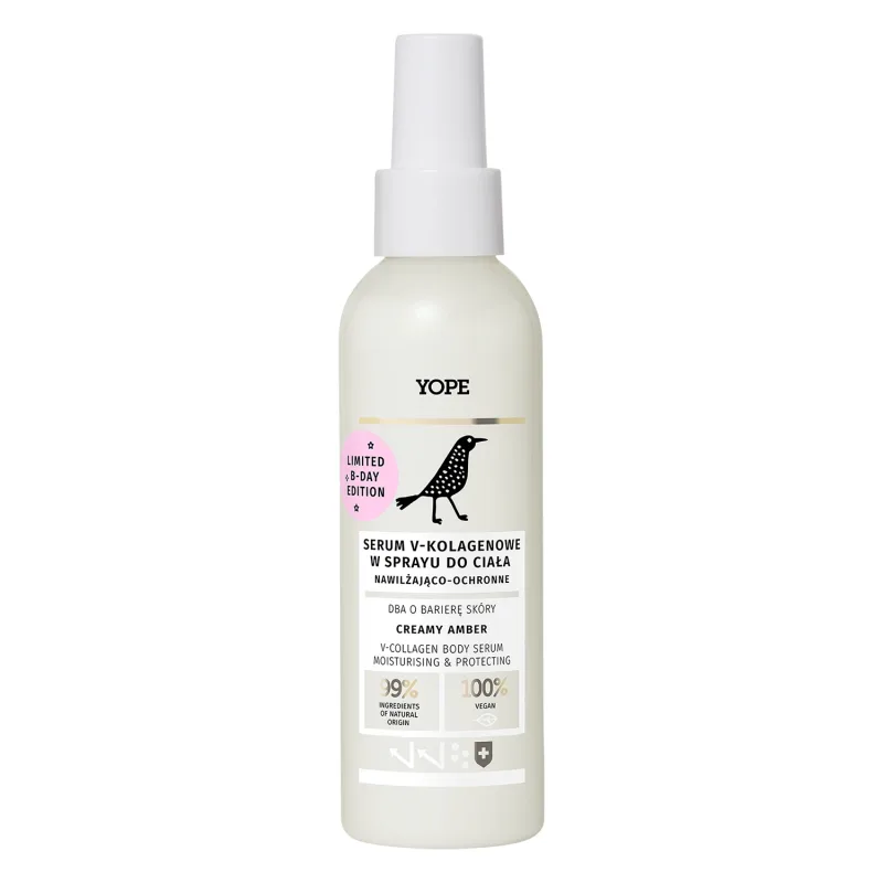 Yope Creamy Amber, ser spray pentru corp V-collagen, hidratant și protector, 150ml — preț și oferte