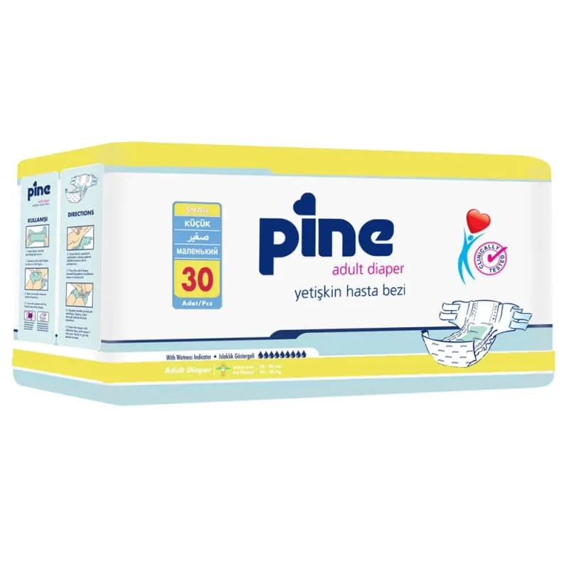 Pine, scutece pentru adulți, mici, 30 buc — preț și oferte