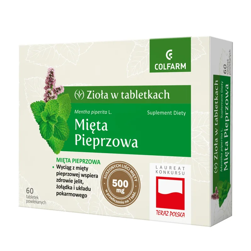Plante în comprimate Mentă, 60 comprimate filmate — preț și oferte