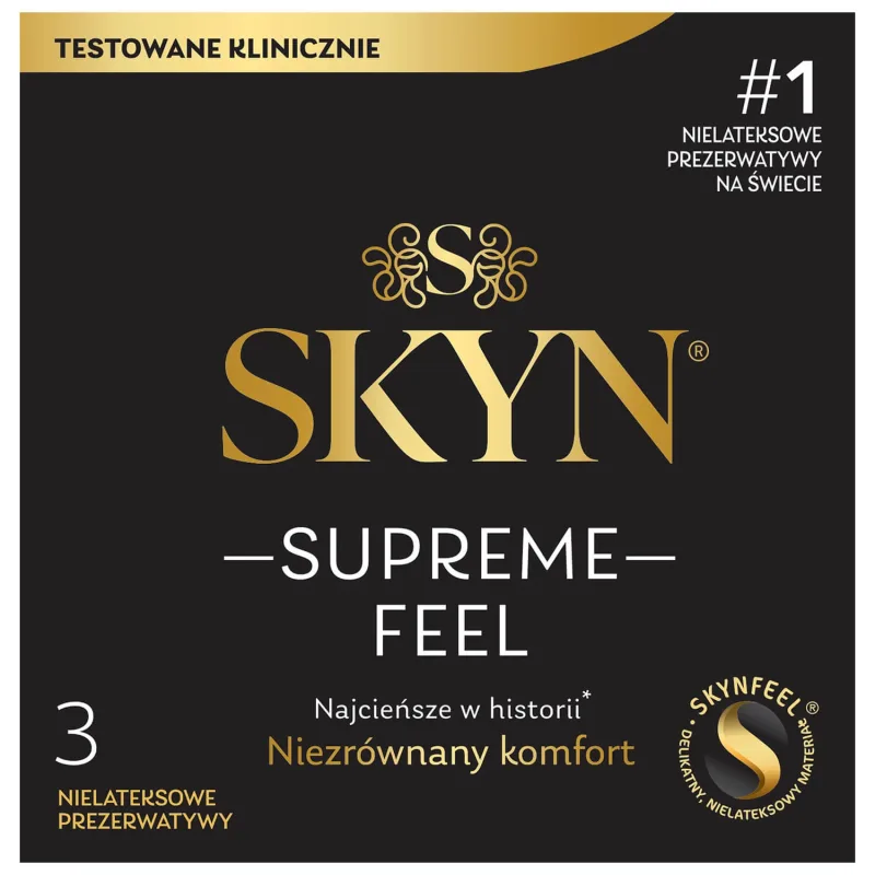 Unimil Skyn Supreme Feel, prezervative fără latex, 3 bucăți — preț și oferte
