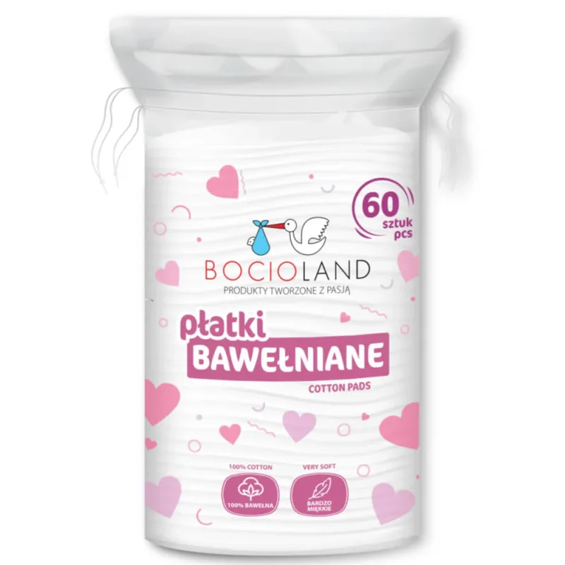 Bocioland, tampoane de bumbac, 60 bucăți — preț și oferte