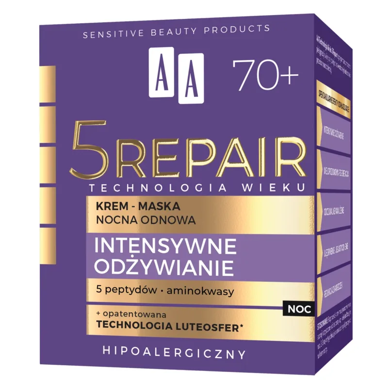 AA Age Technology 5 Repair Intensive Nourishment 70+, mască-cremă de noapte reparatoare, 50 ml — preț și oferte
