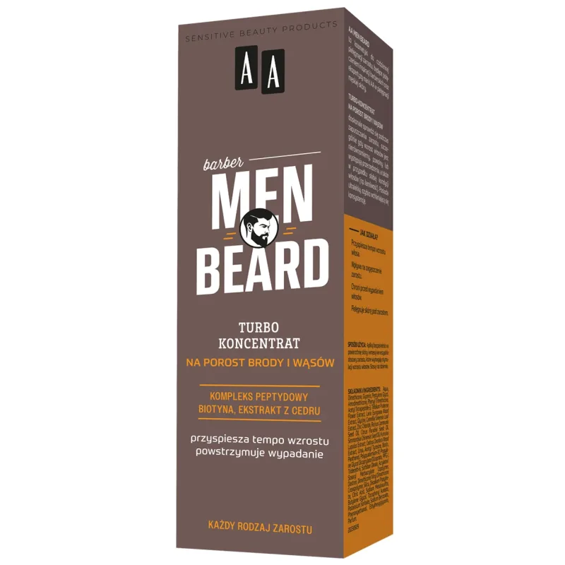 AA Men Beard, turbo-concentrat pentru creșterea bărbii și mustății, 30 ml — preț și oferte