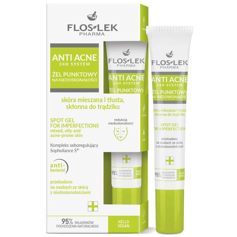 Floslek Pharma Anti Acne 24h, gel pentru imperfecțiuni, 20 ml — preț și oferte