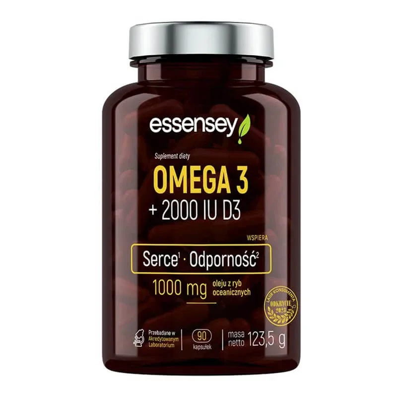 Essensey Omega 3 + 2000 UI D3, 90 capsule — preț și oferte
