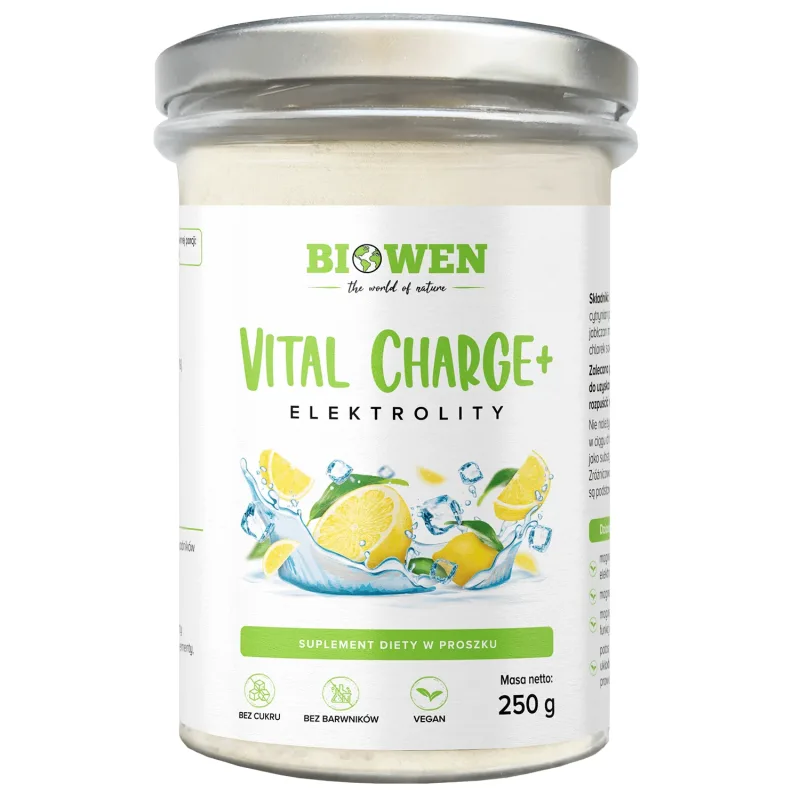 Biowen Vital Charge+ Electroliți, aromă de lămâie, 250 g — preț și oferte