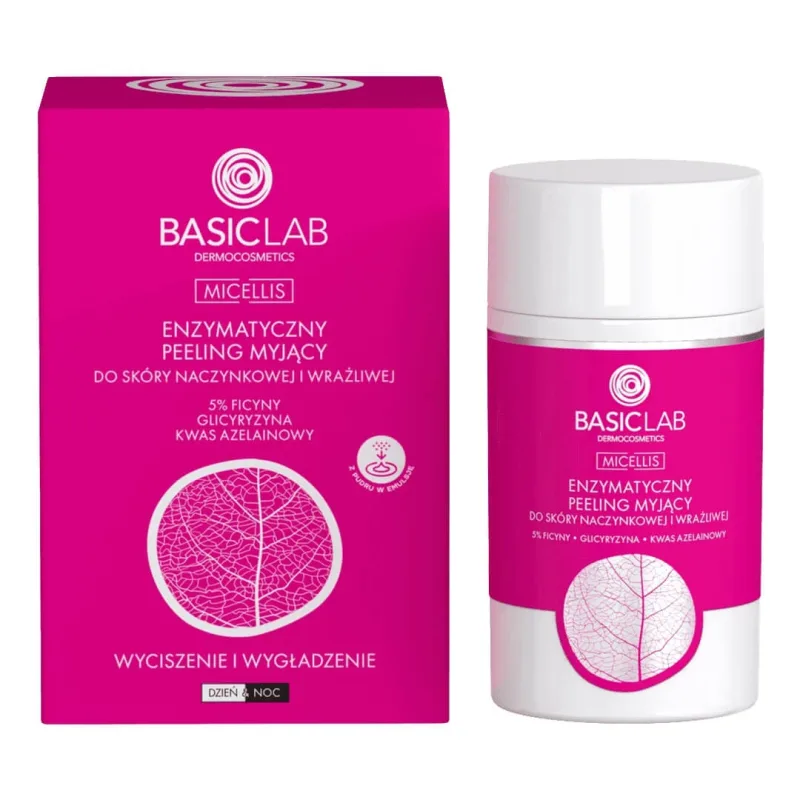 BasicLab, scrub enzimatic de curățare pentru pielea capilară și sensibilă, 35 g — preț și oferte