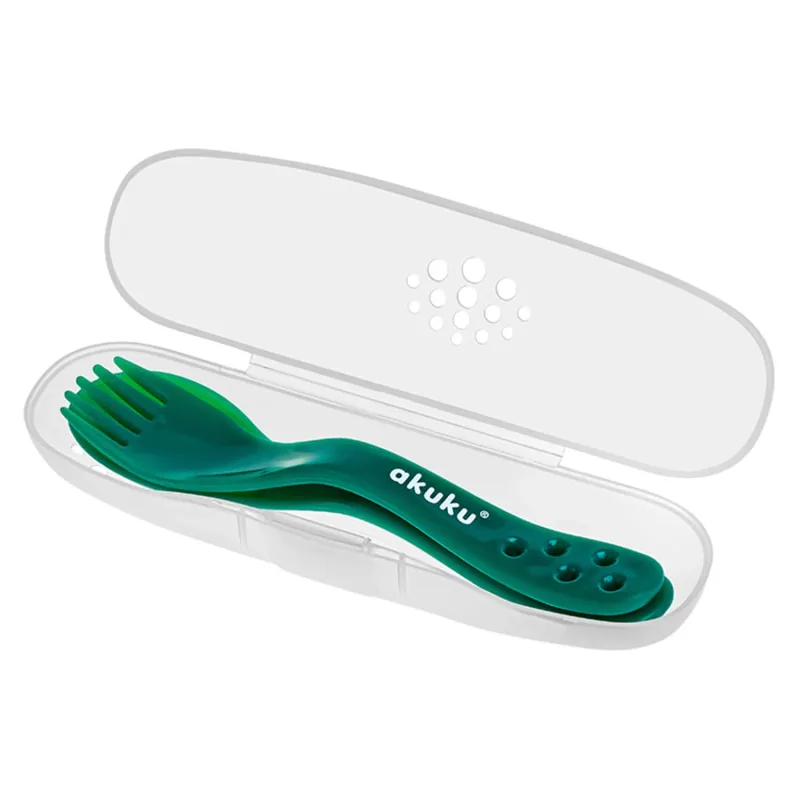 AKUKU, set tacâmuri pentru copii, în cutie, verde, A0074, de la 9 luni, 1 buc — preț și oferte