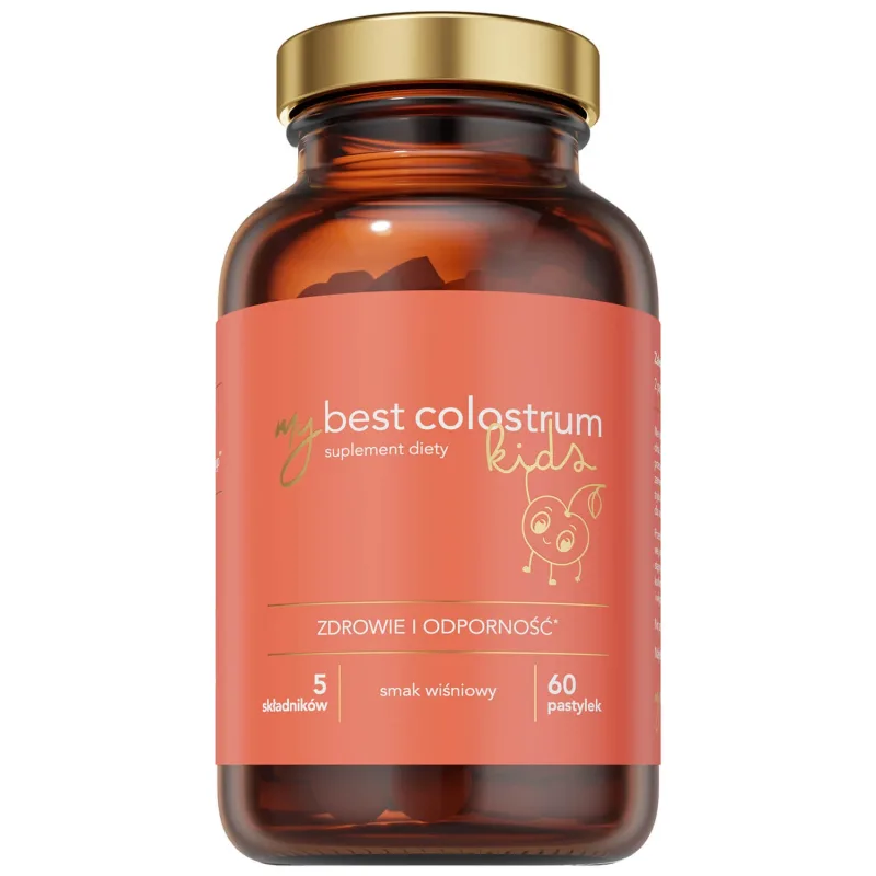 MyBestColostrum Kids, de la 3 ani, aromă de cireșe, 60 pastile — preț și oferte