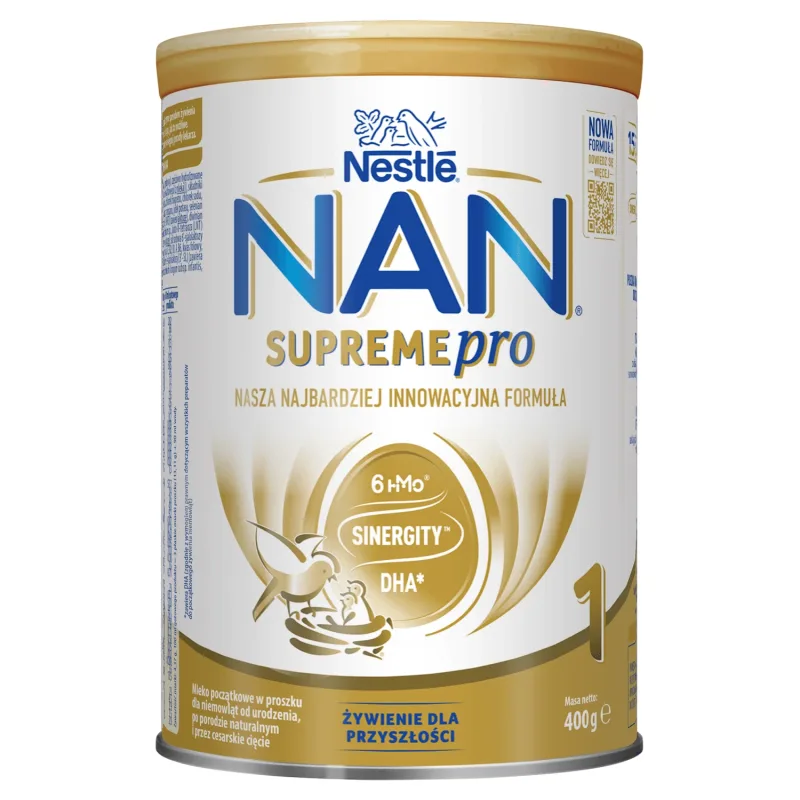 Lapte formulă NAN Supremepro 1 HMO pentru bebeluși de la naștere, 400 g, Nestlé — preț și oferte