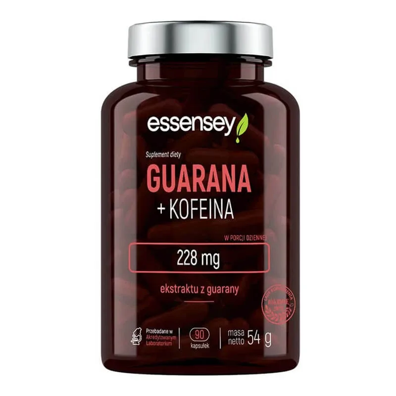 Essensey Guarana + Cafeină, 90 capsule — preț și oferte