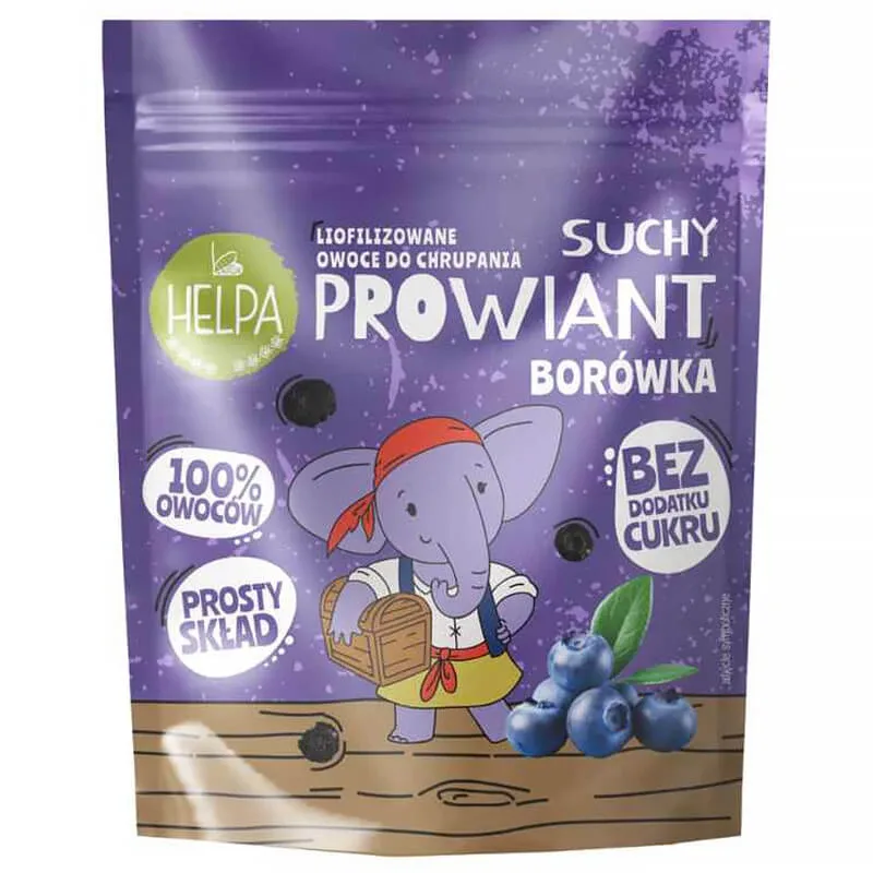 Helpa Dry Powder, fructe liofilizate pentru ronțăit, afine, 9 g — preț și oferte