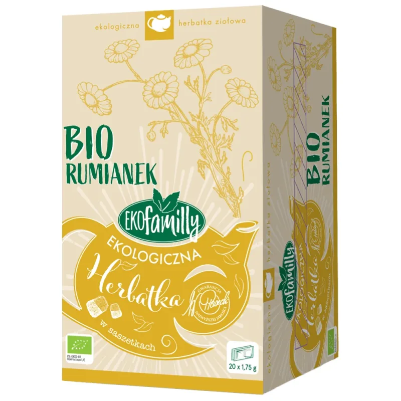 EkoFamily Bio Mușețel, ceai organic din plante, 1,75 g x 20 pliculețe — preț și oferte