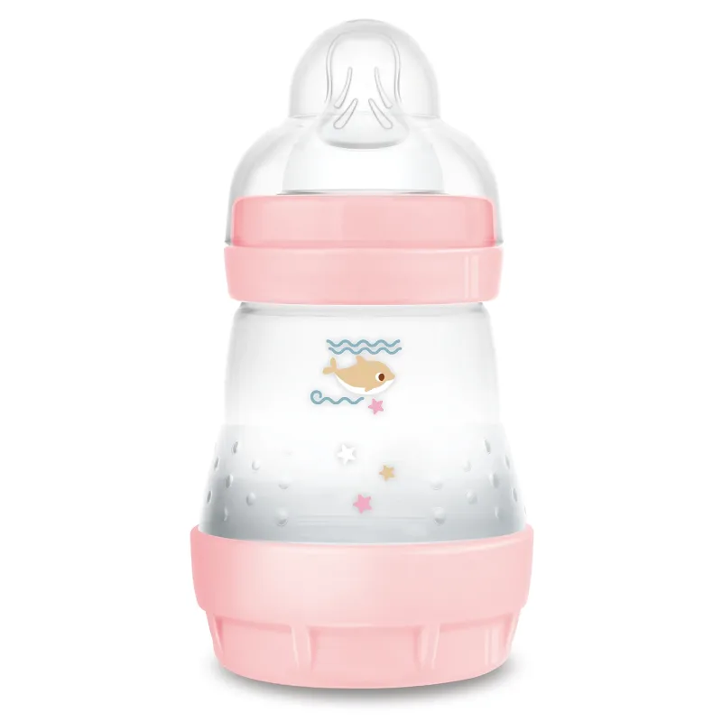 MAM Perfect Start, sticlă anti-colică, cu tetină din silicon, Sealife, fetiță, de la naștere, 160 ml — preț și oferte