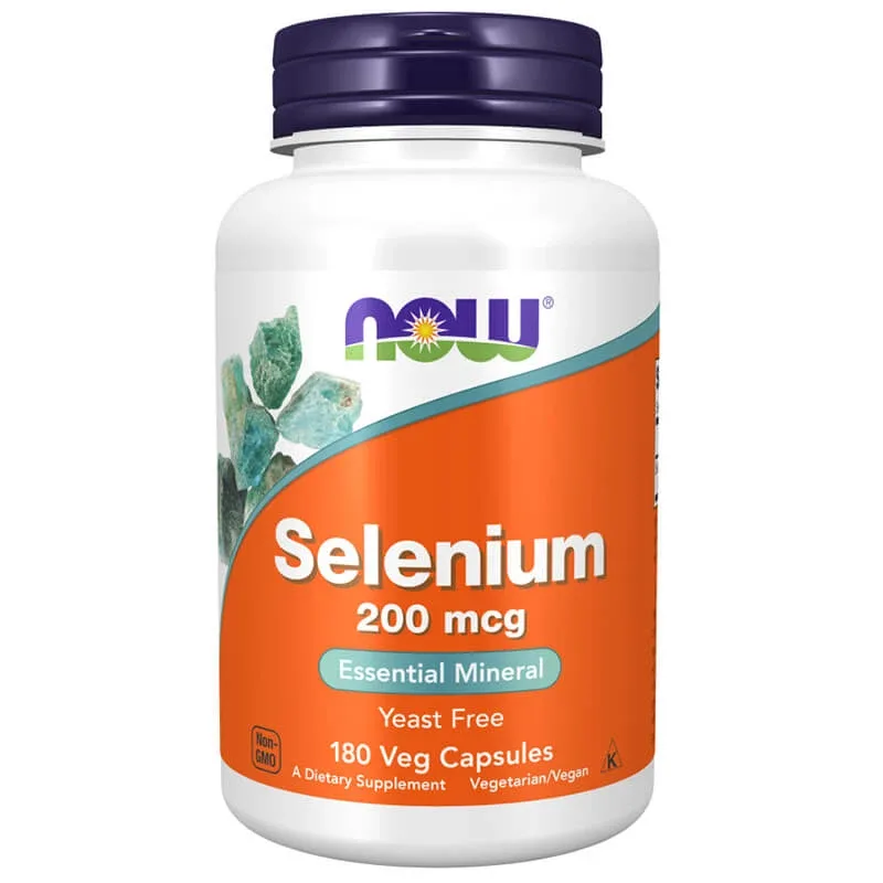 Now Foods Seleniu, seleniu 200 µg, 180 capsule — preț și oferte