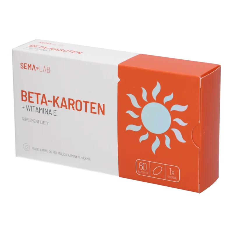 SEMA Lab Beta-caroten + vitamina E, 60 capsule moi — preț și oferte