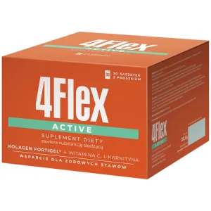 4Flex Active, aromă de căpșuni, 30 pliculețe