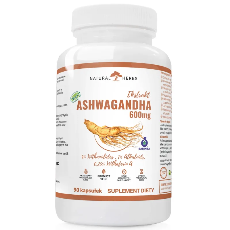 AltoPharma Natural Herbs Ashwagandha 600 mg, 90 capsule — preț și oferte